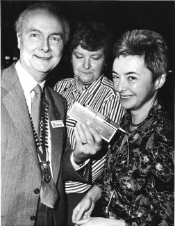 February 1990. Presentation of a syringe driver to Macmillan nurses from Basildon Hospital | Echo newspaper