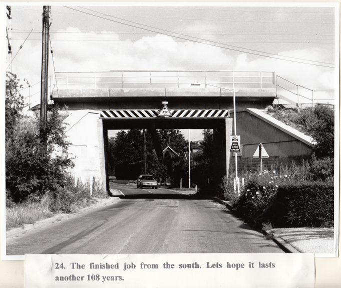 Ramsden Bellhouse railway bridge replaced in a weekend. | Len Ferris