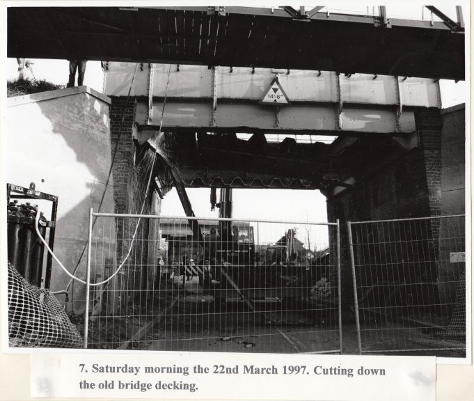 Ramsden Bellhouse railway bridge replaced in a weekend. | Len Ferris