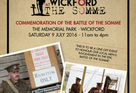 Wickford at The Somme, a commemoration of the Battle of the Somme