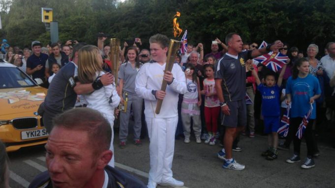 Local schoolboy chosen to carry Olympic Torch. | Basildon Heritage
