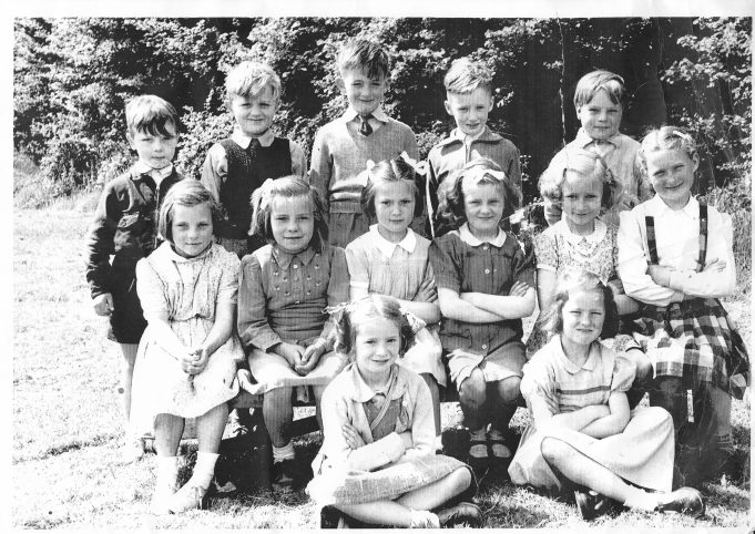 Class of children in the 1950s