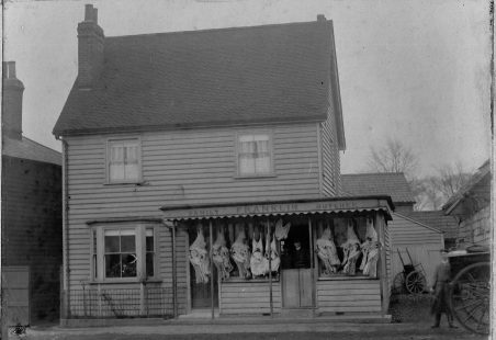 Franklin's Butchers (1), the shop, early 1900s