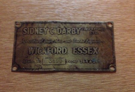 Sidney Darby Brass plaque