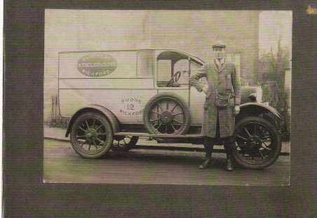 Mr. Charlie Simpson and English's Van.