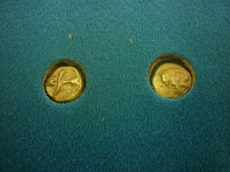 Pre Roman coin found in Memorial Park 1986