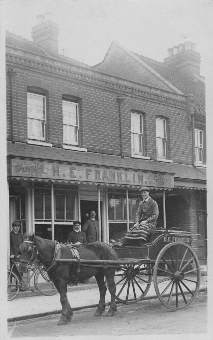 Franklin's Butchers (1), the shop, early 1900s | copyright Mr C Franklin