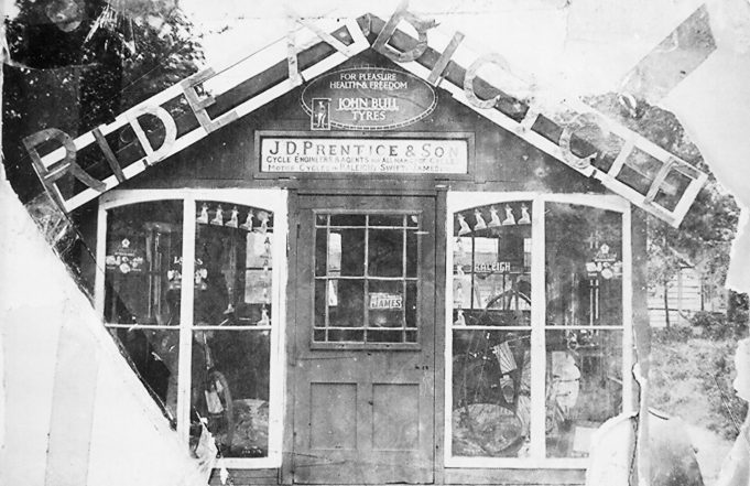 Prentice's first cycle shop