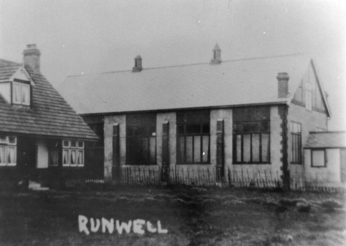 Runwell Village hall c1930