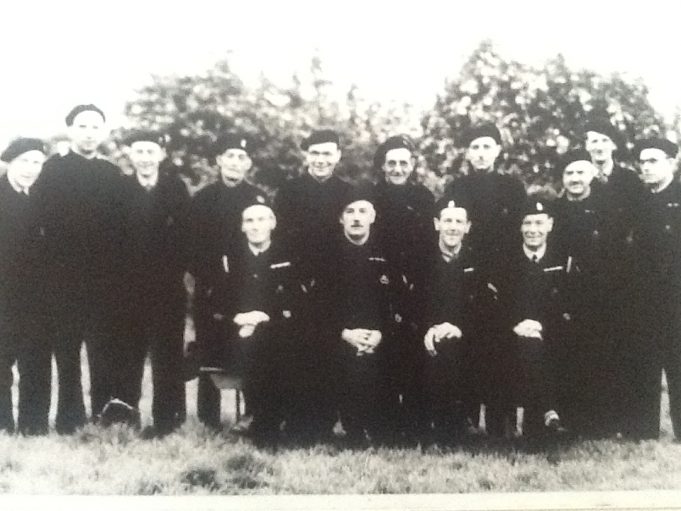 Shotgate ARP Wardens. Top Row:- Mr. Taylor, Mr. Austin, Mr.Wade, Mr. Heritage, Mr. Brown, Mr.Demur, Mr ...? Mr. Bishop, Mr. Copeman, Mr. Colens. Unfortunately we do not know the names of the people in the front row - can you name any of them? | Courtesy of Mr Denis Parker son of Mr WB Parker