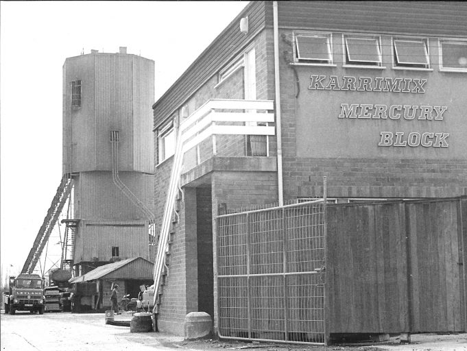 Karrimix works, Russell Gardens, in April 1973.