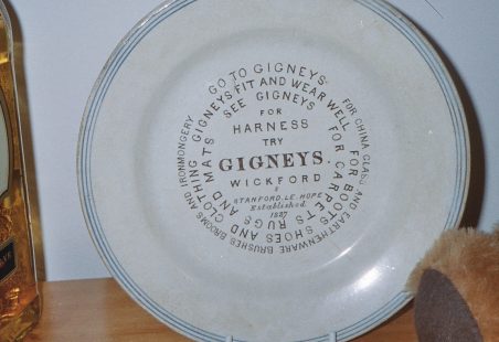 Gigney 'advertising plate' - the original.