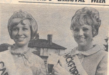 1967 Carnival Queen Ann Camp and Princess Sonia Martin