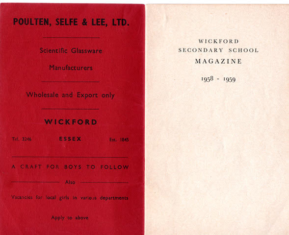 Wickford Secondary School Magazine 1958-59