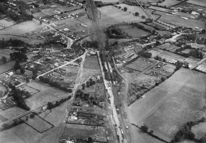 Aerial photograph dated 1 August 1928