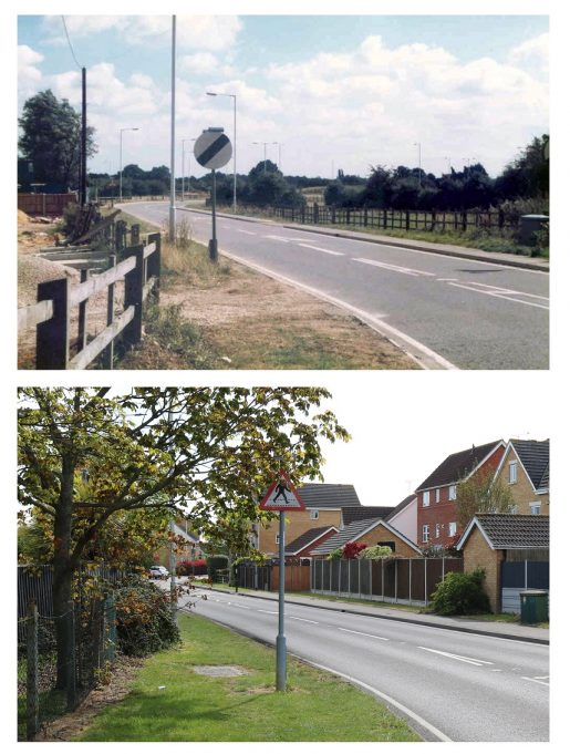 Nevendon Road, Then and Now.